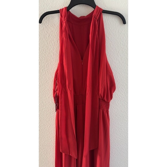 Vince Camuto Halter Tie-Back Wide-Leg Jumpsuit Red Christmas party formal XL - Picture 12 of 15